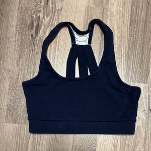 Women’s Varsity Navy Blue Sports Bra - Comfortable Support